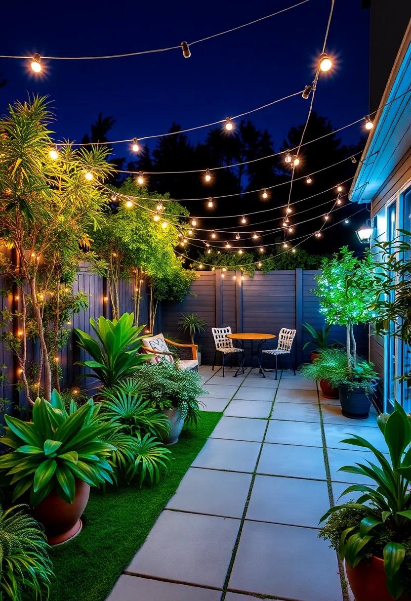 Creating a starry Night Effect: Utilizing String Lights for Celestial Vibes