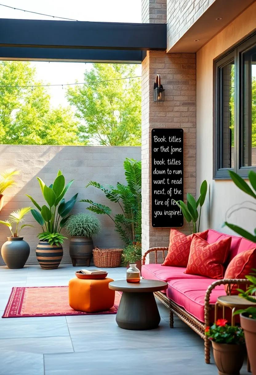 Personalized Column: Create an informal mural or blackboard to jot down book titles you want to read next or quotes that inspire you