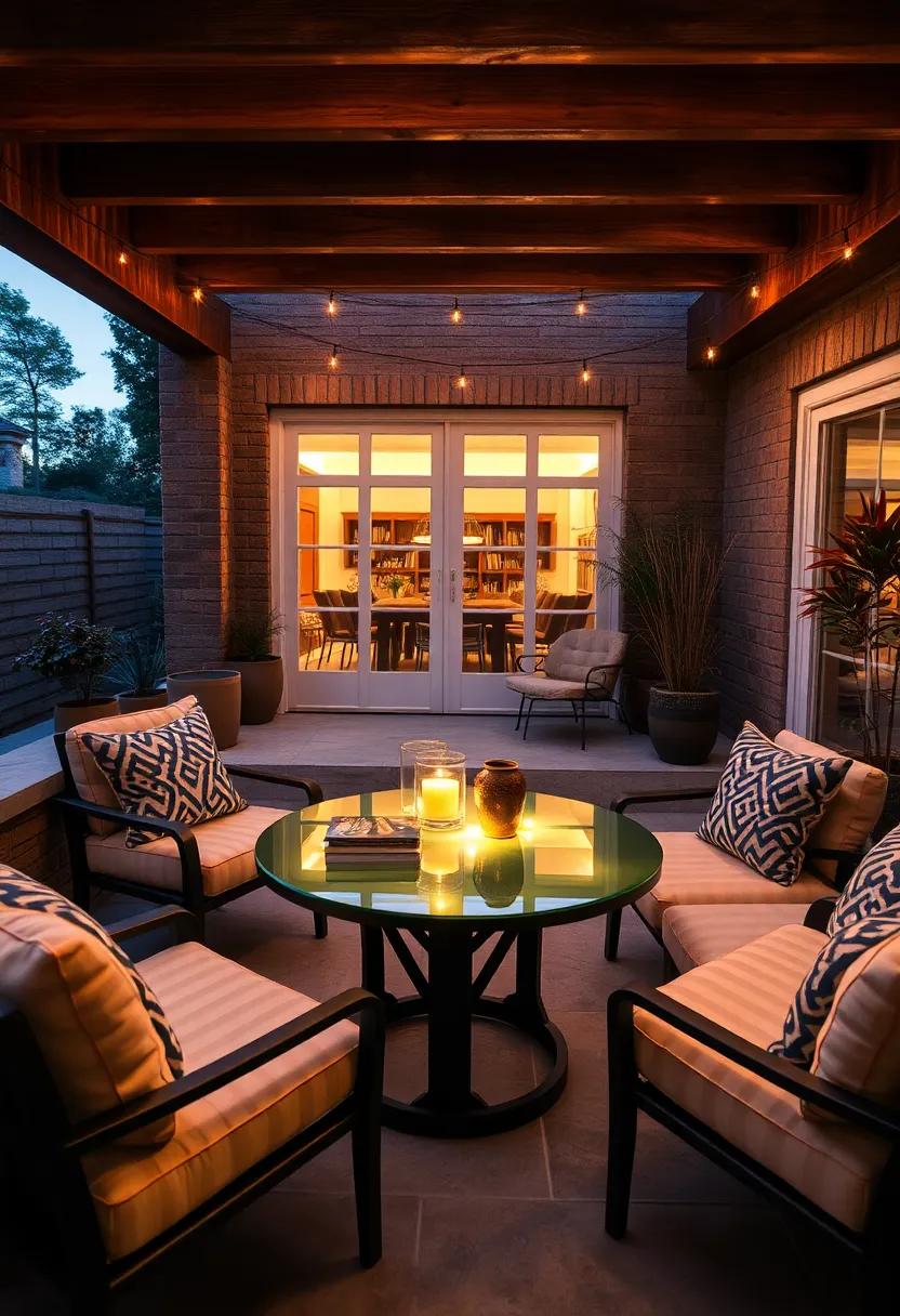 Twinkling Tables: Use a glass-topped table with hidden LED lights to make your reading spot luminous and inviting,even after sunset