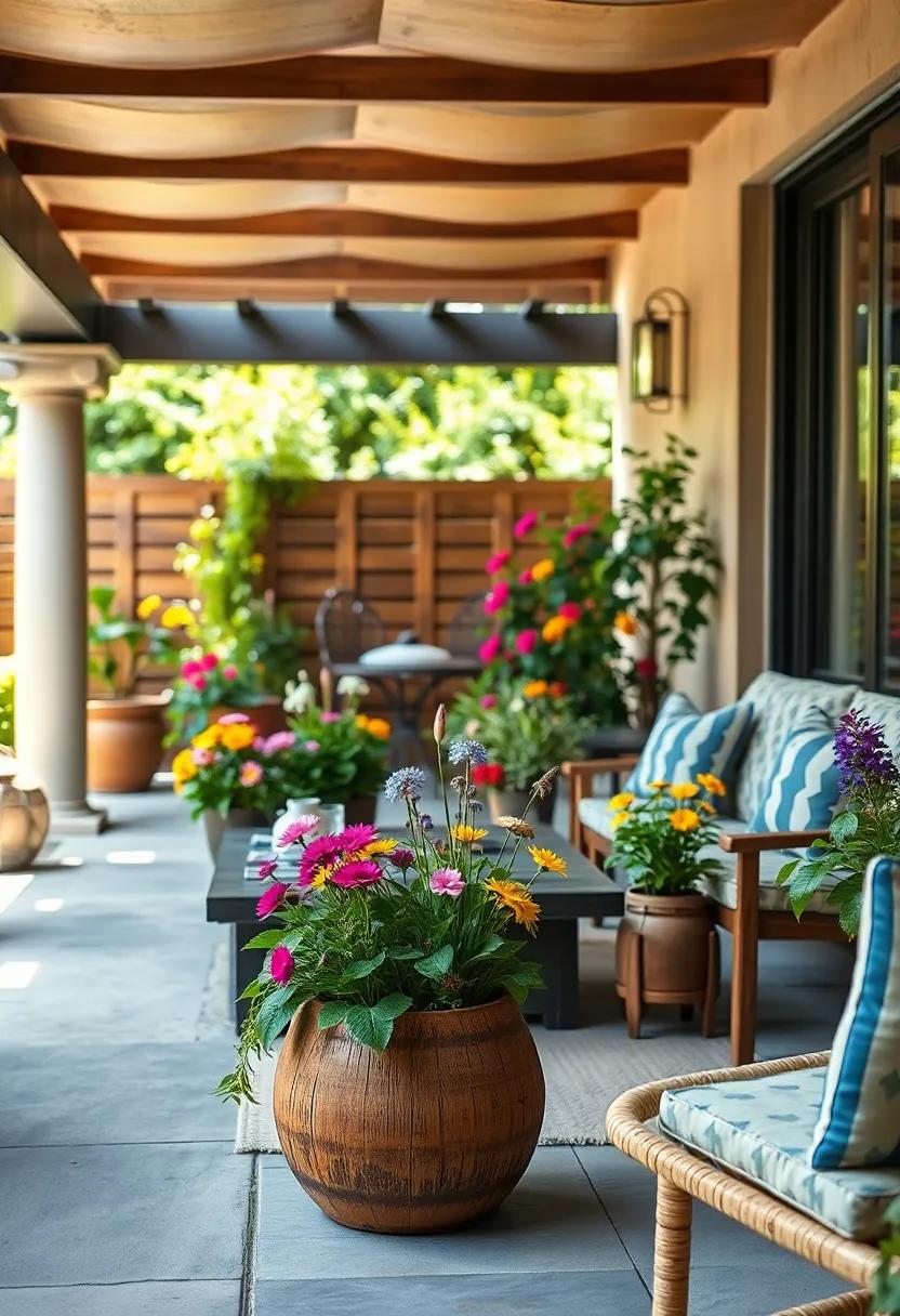 Wild Flower Corners: Plant forgiving wildflowers in pots around your reading space, attracting butterflies and bees while adding splashes of color