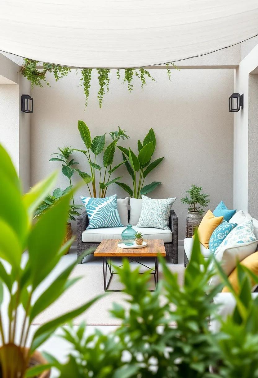 Unleash your creativity: DIY your own cushion covers using fabric paint or stencils to add a unique artistic touch to your outdoor decor