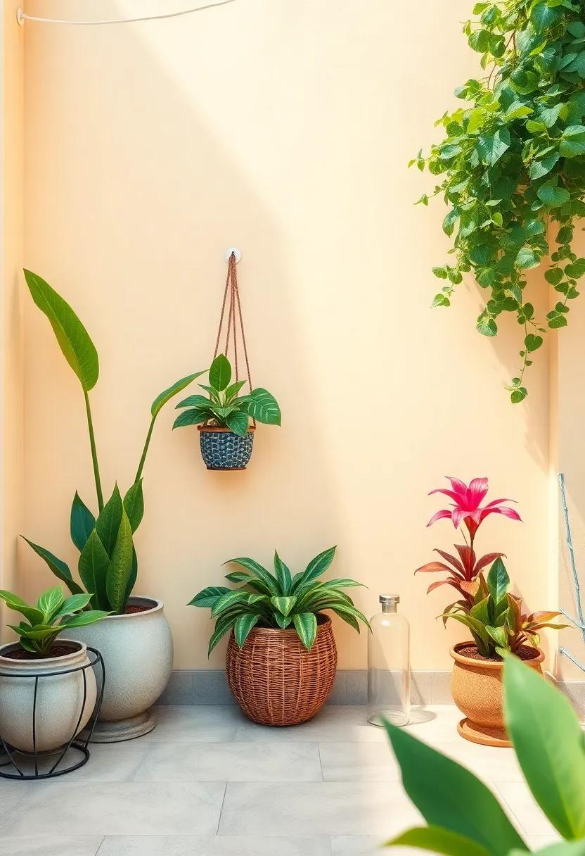 Unique Planters: experiment with unusual planter designs, like hanging baskets or repurposed items, to showcase your favorite tropical blooms