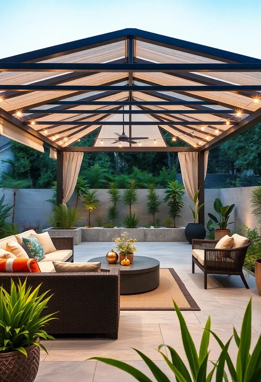 Go modern with sleek lines and minimalist design‌ when featuring a metal gazebo, offering a⁢ contemporary retreat that perfectly complements urban ⁤landscapes