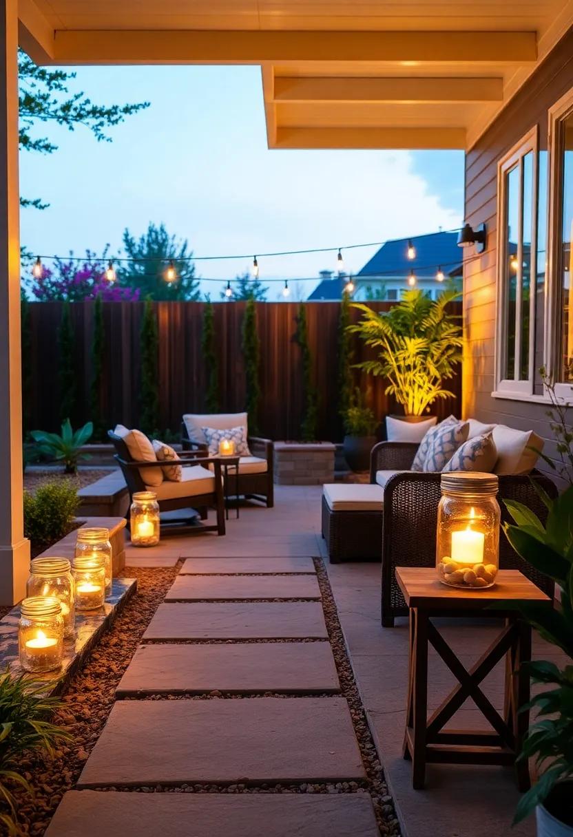 Light-Up Pathway Jars: ⁢Line ⁣your walkway ⁣with jars filled with decorative stones ‌and tea ‍lights‌ to guide guests with ⁤a‌ soft,⁢ welcoming⁤ light