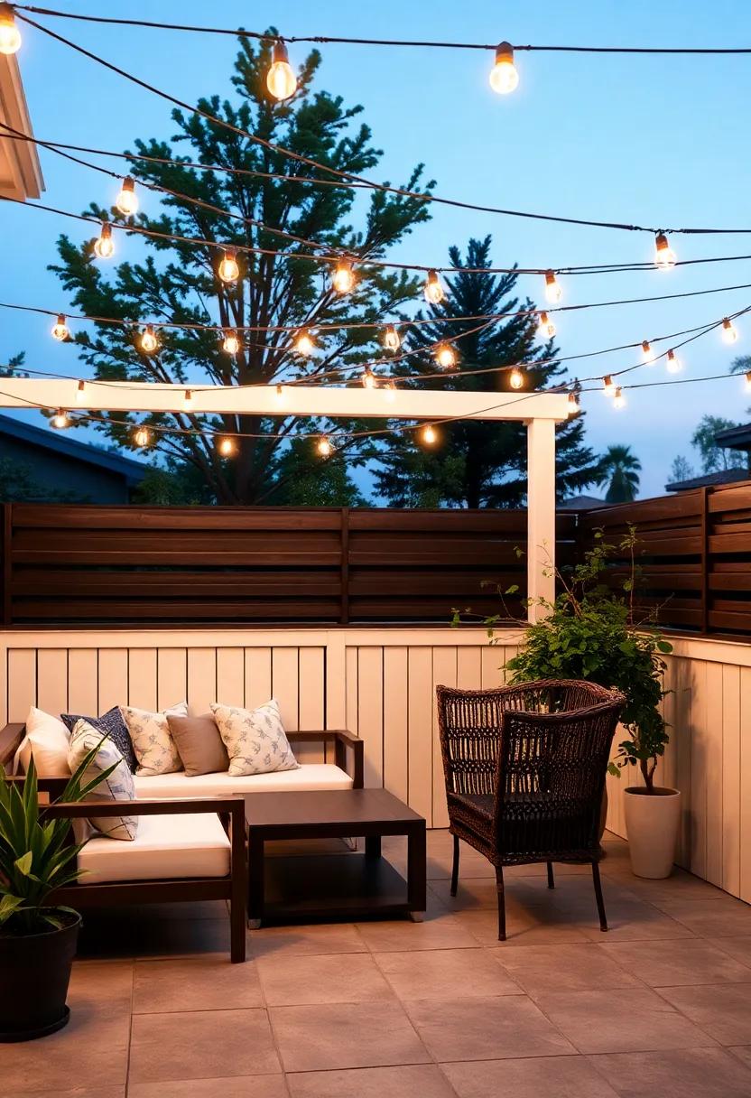 Illuminate Your Evening Gatherings with String Lights Above Your Patio