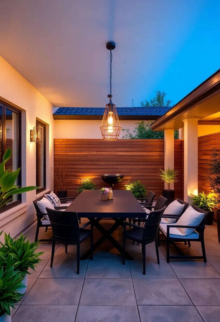 Transform Your Outdoor Dining Space with Pendant Lights Over the Table