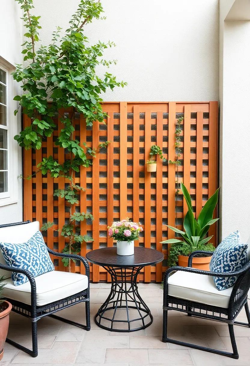Integrating Lattice Screens with Existing Landscape Features