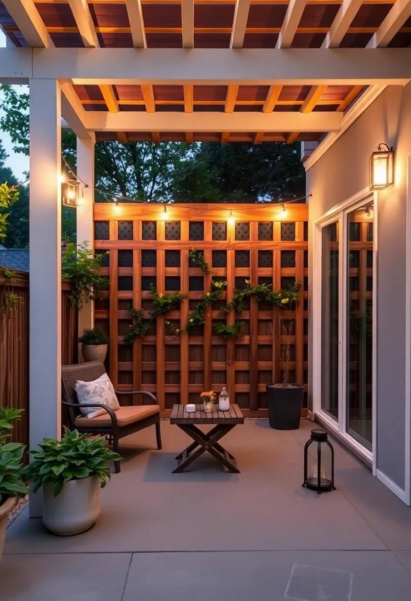 Integrating Lighting with Lattice ‌Screens for Enchanted Evenings