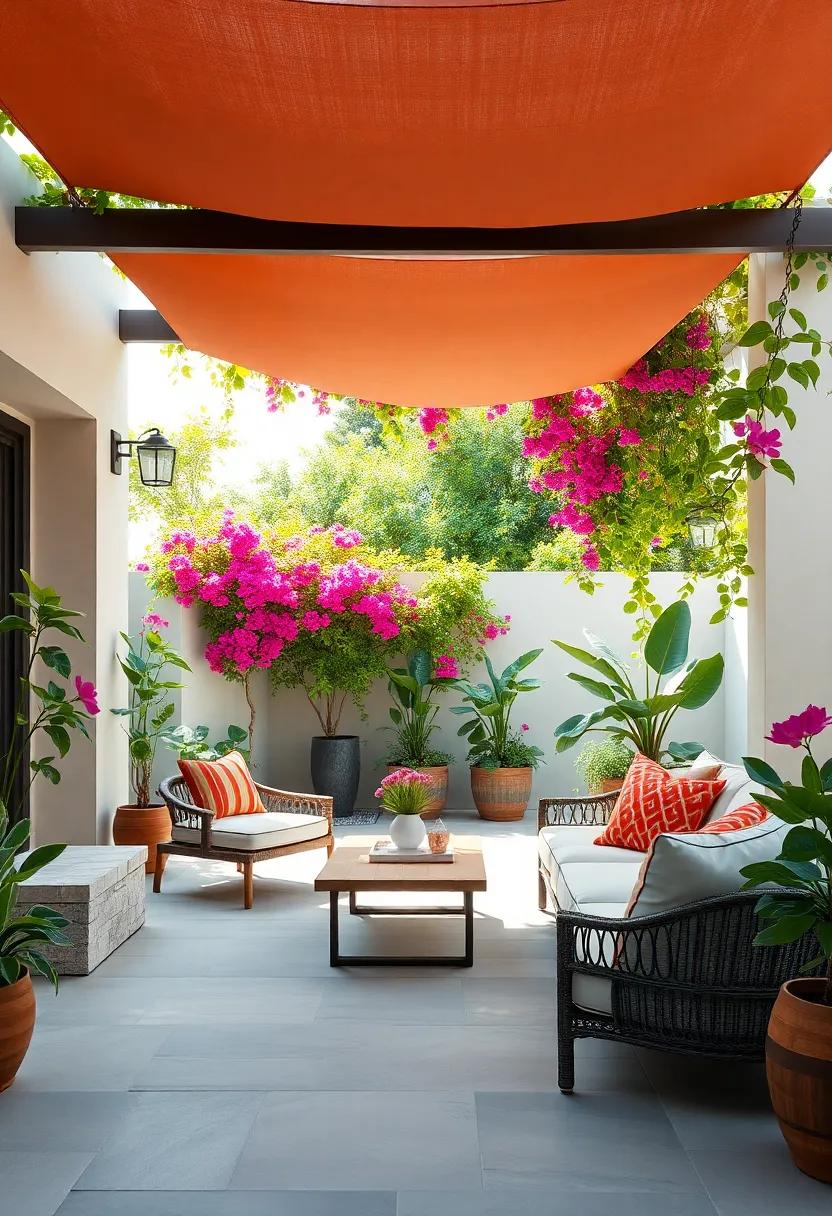 Bougainvillea: With its vibrant bracts and tropical flair, bougainvillea offers a splash of color and is perfect for adding a Mediterranean vibe to your patio