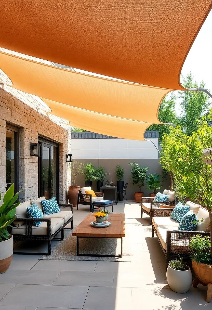 Incorporate retractable shade sails that can be adjusted based on the⁤ sun's position, ⁣offering versatile coverage throughout ​the day