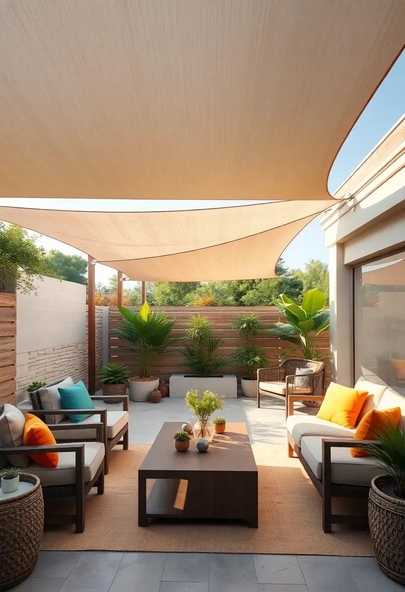 Incorporate eco-friendly materials to create sustainable ⁣shade sails that not only look⁣ good but also promote green⁢ living