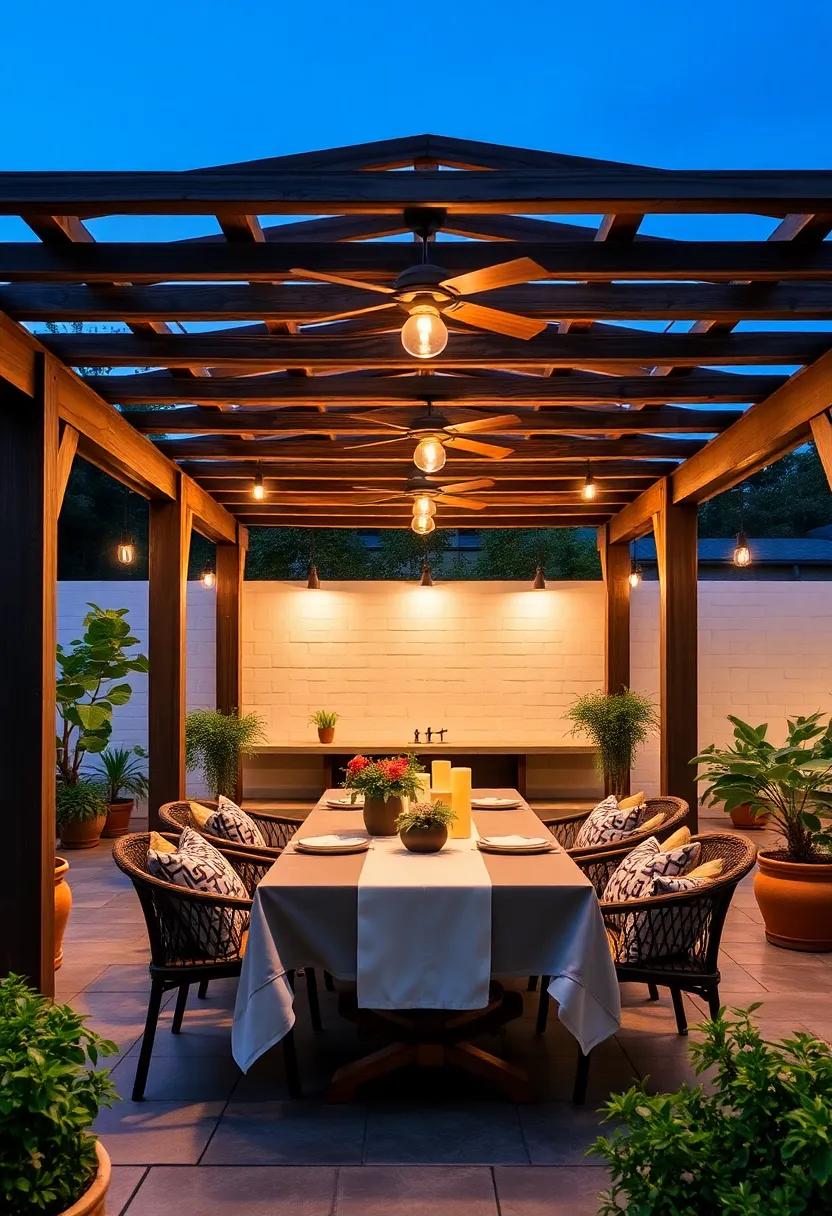 Cozy Ambiance: Lighting Ideas for Creating a Welcoming Pergola Space