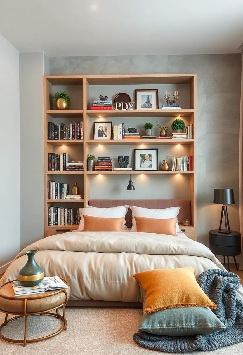 Curate a bookshelf filled ‍with your favorite reads,‌ souvenirs from your‌ travels, and decorative items that tell your story