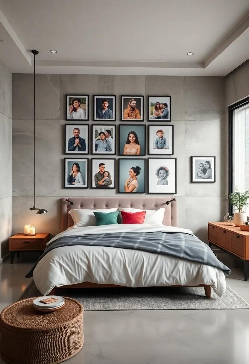 curate ⁢a collection⁣ of framed photographs ‍of loved ones, pets, or ⁢unforgettable moments to evoke happy memories