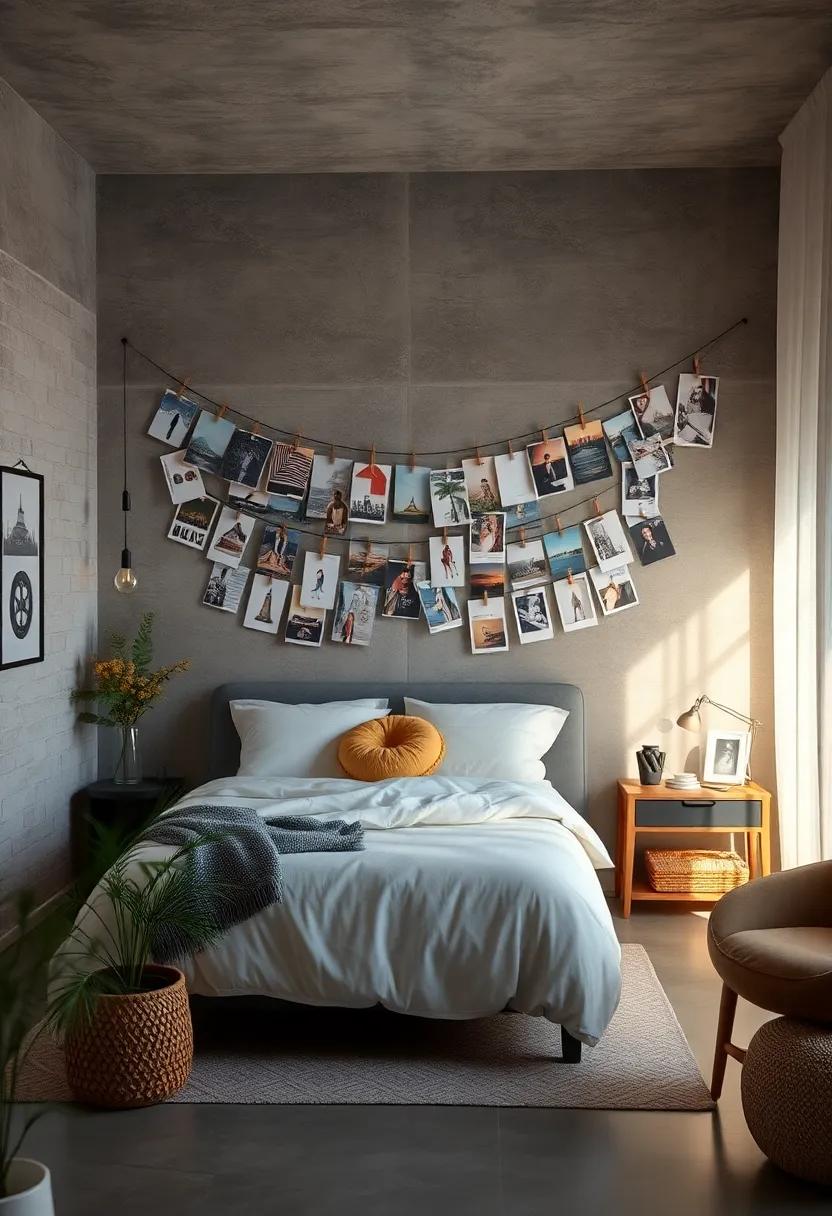 Display a curated selection of your favorite postcards or ​prints on a string wire‌ with clips for an ever-changing collage