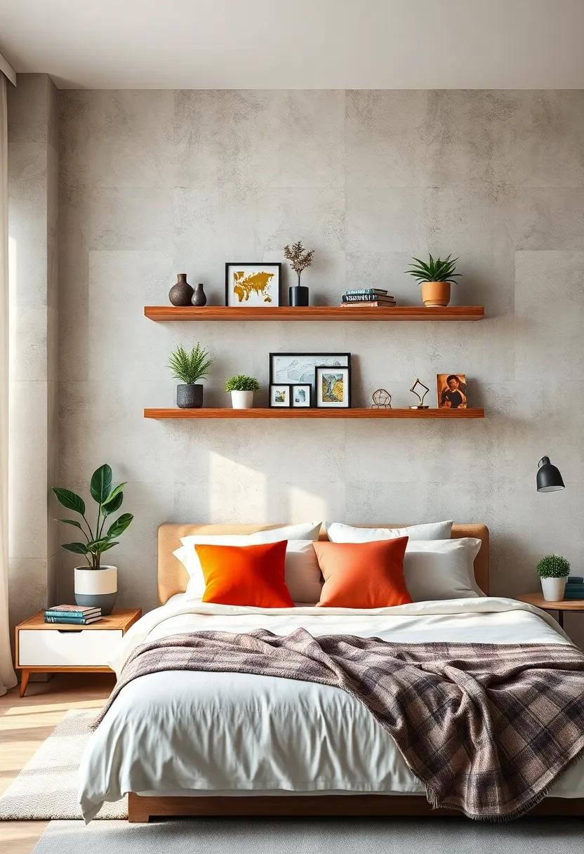 Install floating ⁤shelves to display travel souvenirs,⁢ plants, or⁤ personal achievements that‍ remind you of your journey