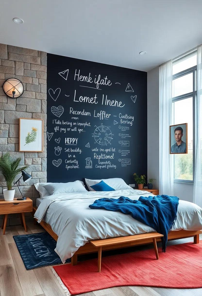 Use a chalkboard wall to jot‍ down thoughts, quotes, or⁤ sketches to encourage spontaneous creativity