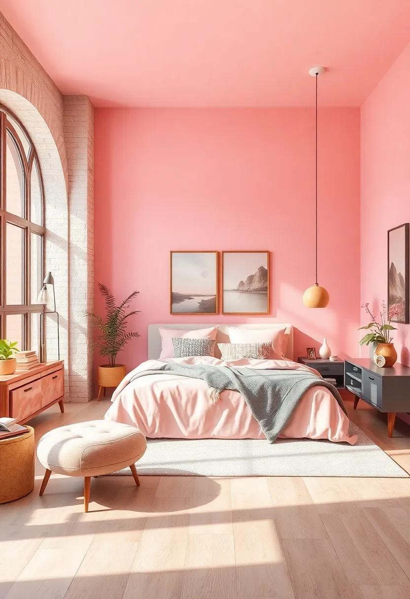 Blush Bliss: A ⁣soft, pastel pink that envelops your room in a sense of ⁣calm while adding a hint of warmth