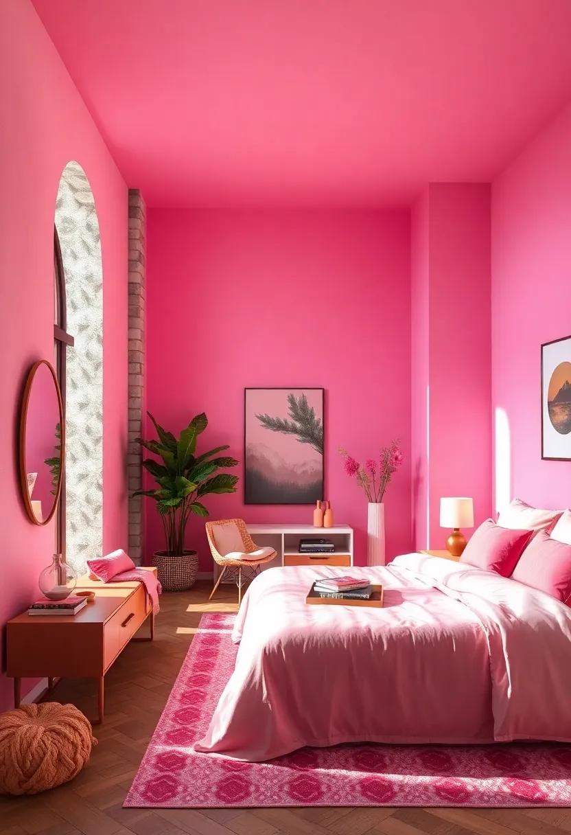 neon Pink Spark: For the bold at heart, this electrifying shade adds a vivacious energy and stands out in any room