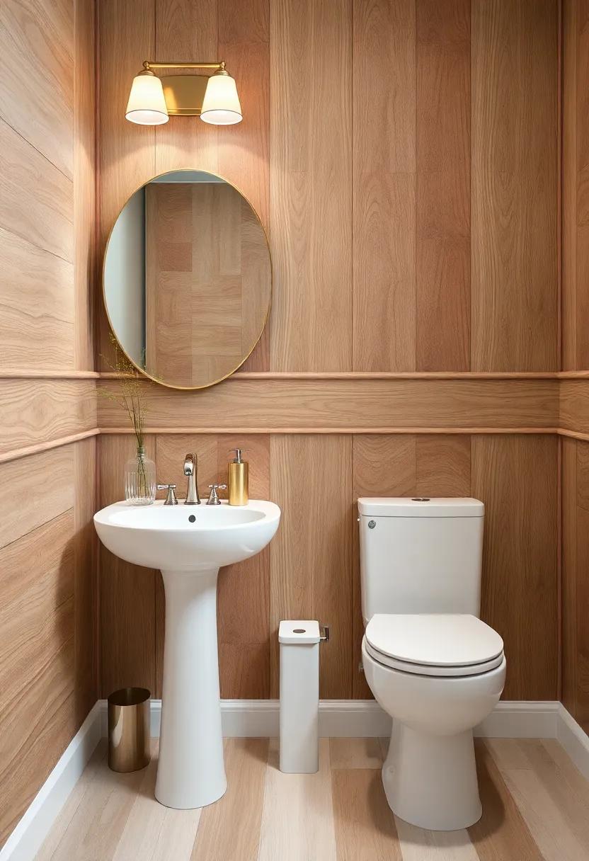 Wood Paneling: Embrace timeless elegance with a faux wood paneling effect, bringing the outdoors in with a cozy touch suitable for modern aesthetics