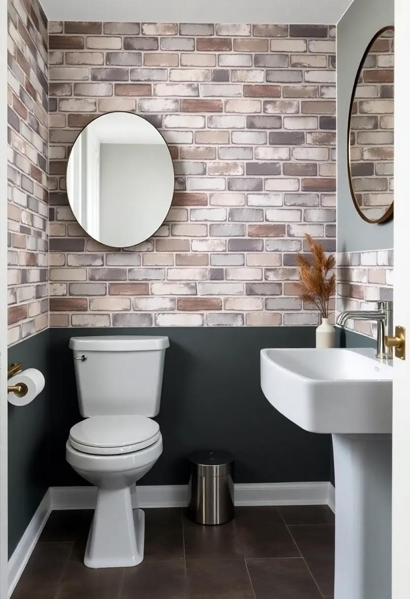 Brick and Mortar: Combine faux brick with a fresh color palette to achieve an updated take on traditional masonry for a contemporary flair