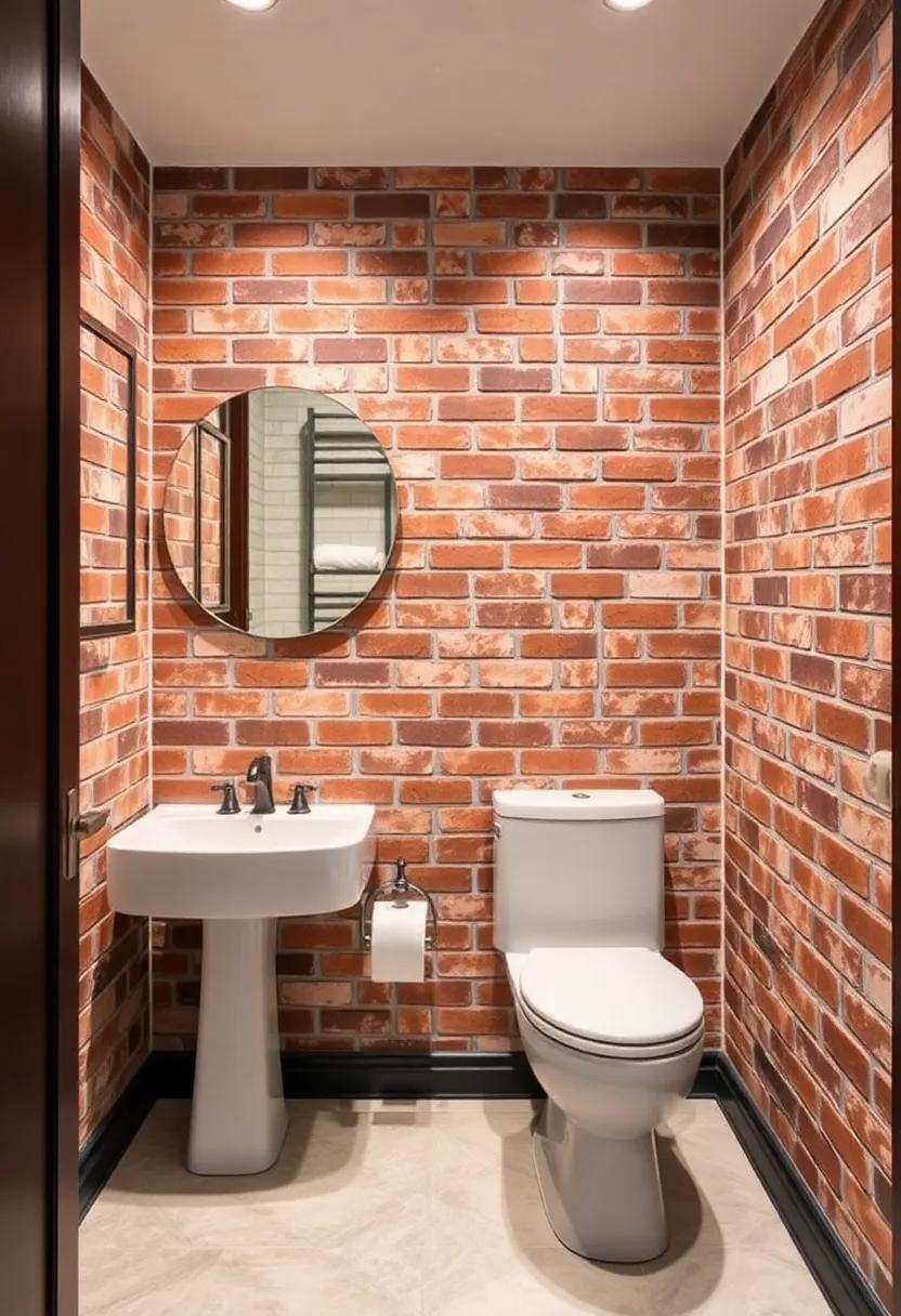 Faux Brick: Bring urban edge to your space with a faux brick accent wall, offering both character and warmth without the hassle of real masonry