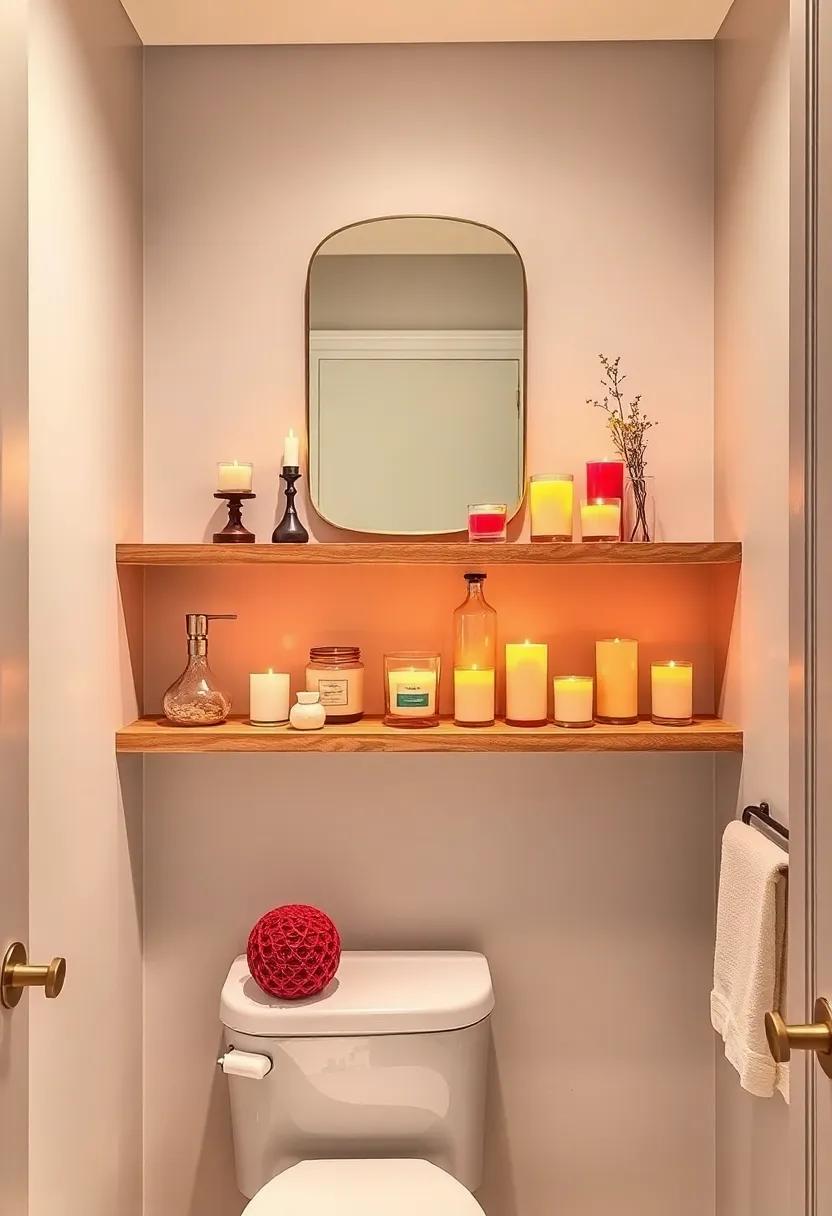 Candle Arrangements: create a relaxing atmosphere by⁣ displaying an array of ⁤scented candles on⁤ your shelves, blending elegance with sensory ‌delight