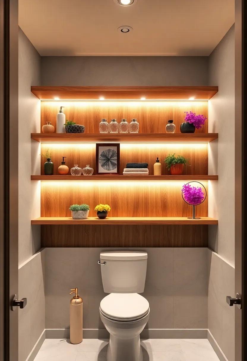 Layered Lighting: Enhance your shelves with soft ​backlighting or spotlights that highlight select decor and create a⁣ warm, inviting atmosphere