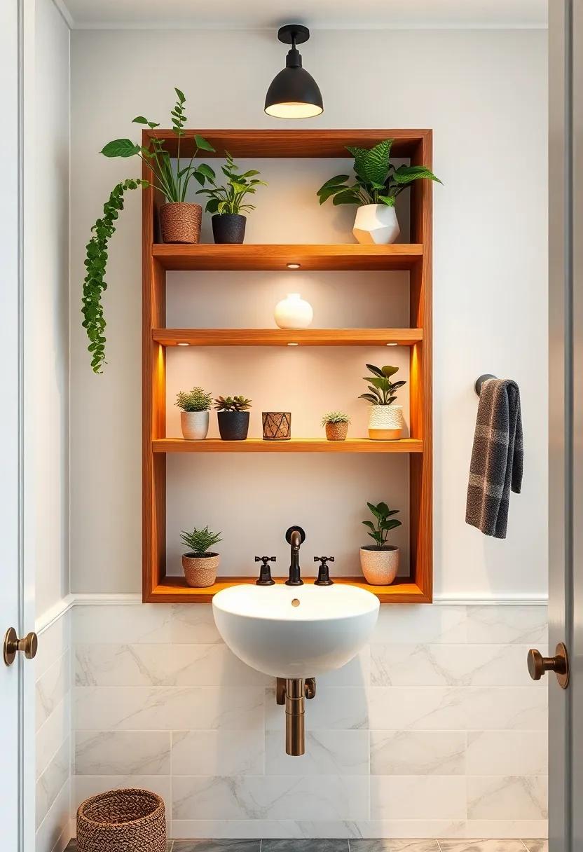Nature-Inspired Accents: Bring the outdoors ‌in with small⁣ plants ​and greenery on your shelves, promoting a sense of wellness and calm