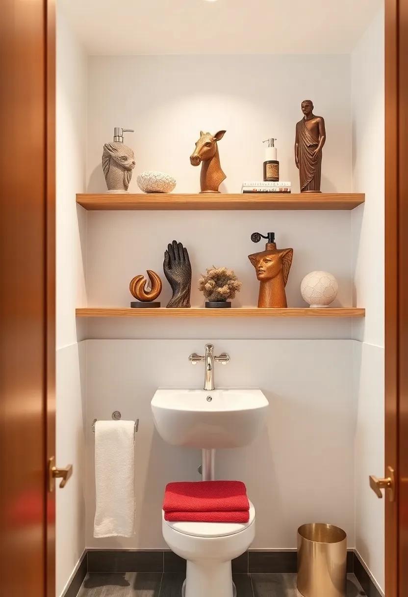 Statement Sculptures:⁢ Select eye-catching sculptures⁢ to showcase on​ your shelves, providing artistic⁤ flare and‍ conversation starters for your ⁣guests