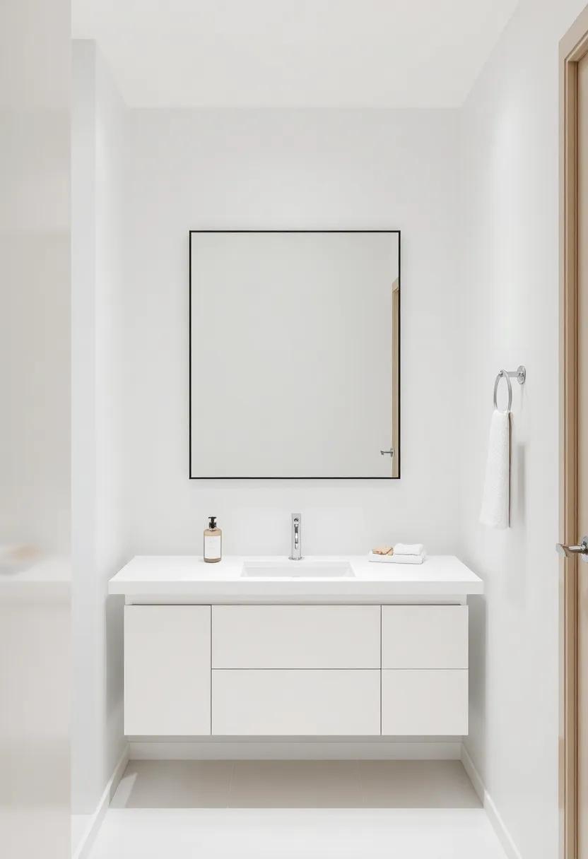 Modern Minimalism: Sleek Vanity Options for Contemporary Powder Rooms