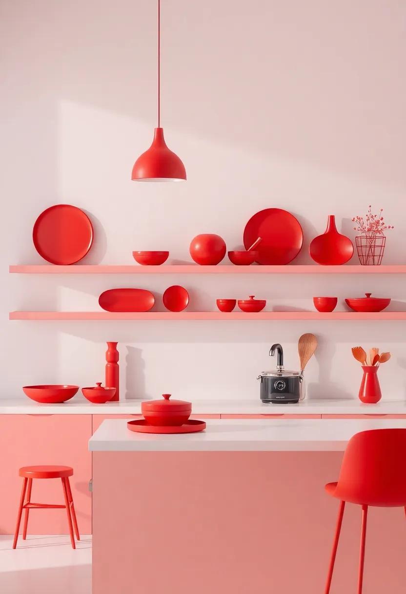 Artful Red Decor Pieces for ​a Chic and‌ Inviting Kitchen Vibe