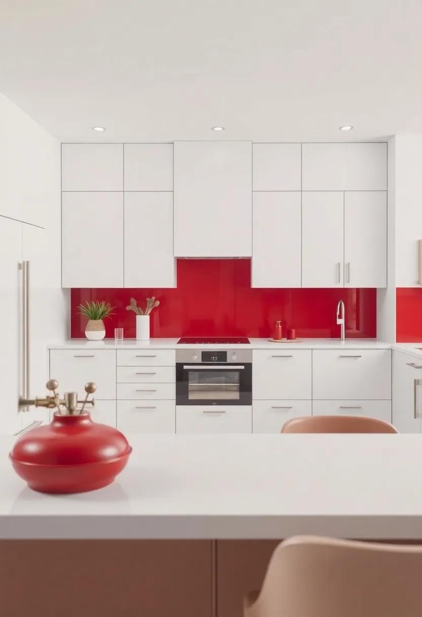 Contrasting Colors: Pairing Red with Elegant Whites ‍and Grays
