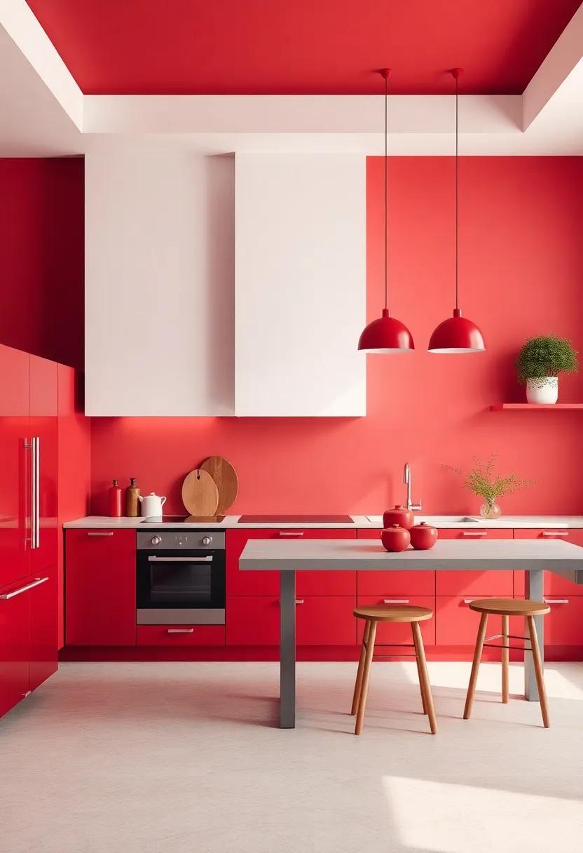 Creating a​ Cozy atmosphere with Rich shades of Red in ⁣Your Kitchen