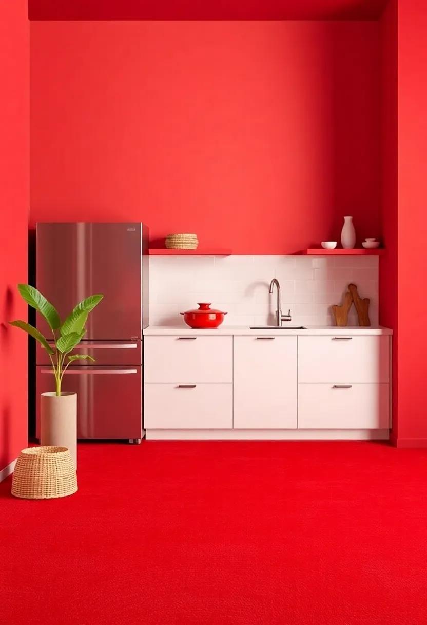 Eye-Catching Red Rugs ‍to Define Your Culinary ​Space with ⁤Style