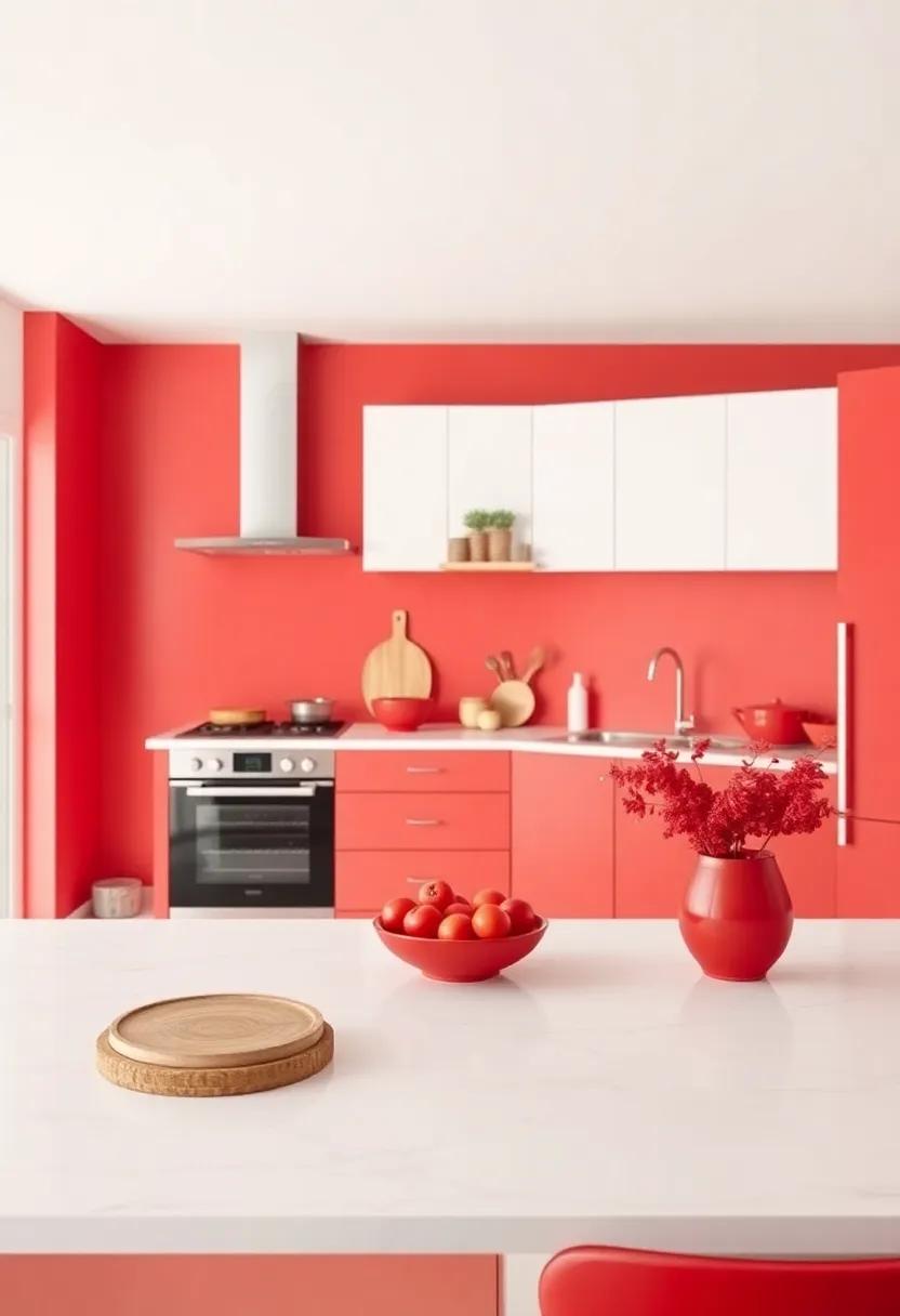 Incorporating ⁤Red ⁢with Natural Materials for⁢ a Balanced Look