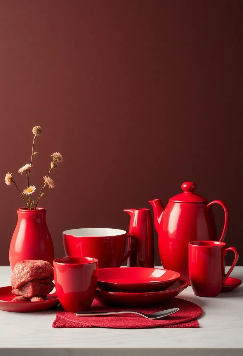 Red Tableware That makes Every Meal a Celebration