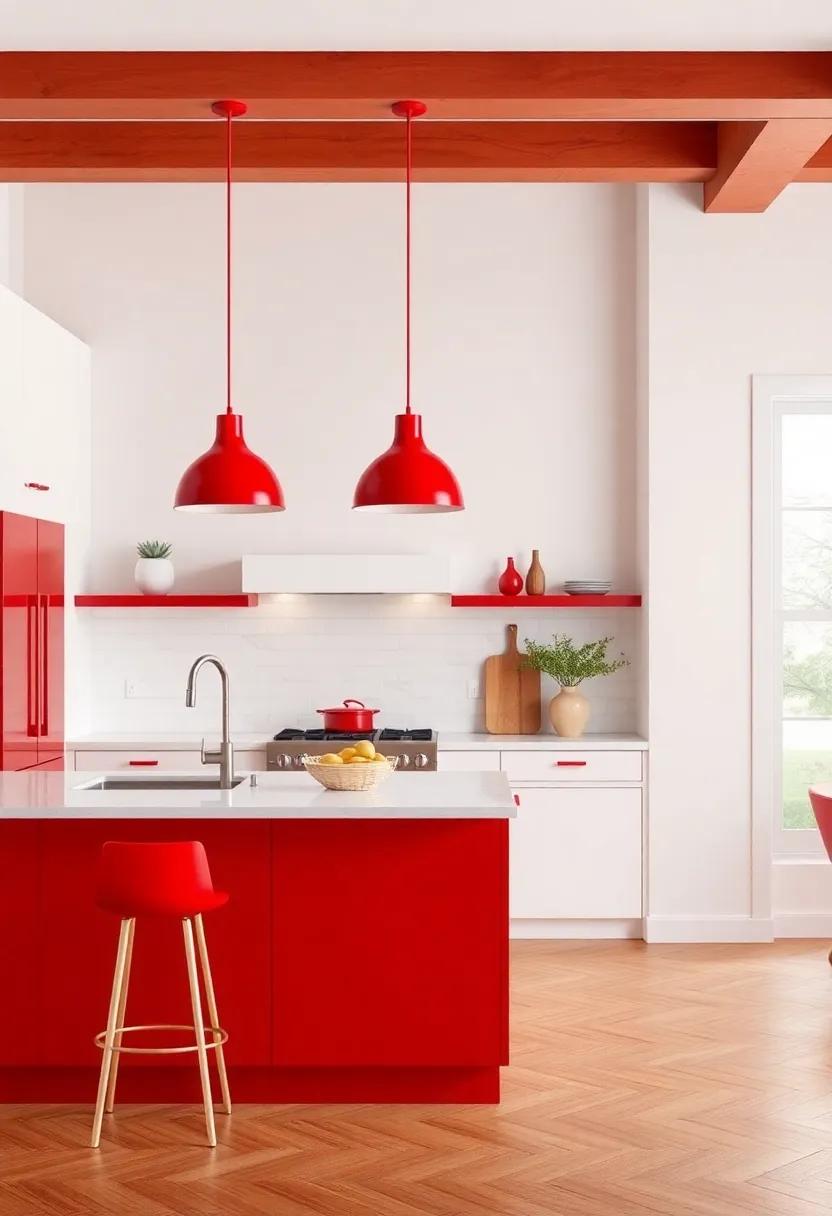 Statement Lighting: Red Fixtures That Dazzle and Inspire