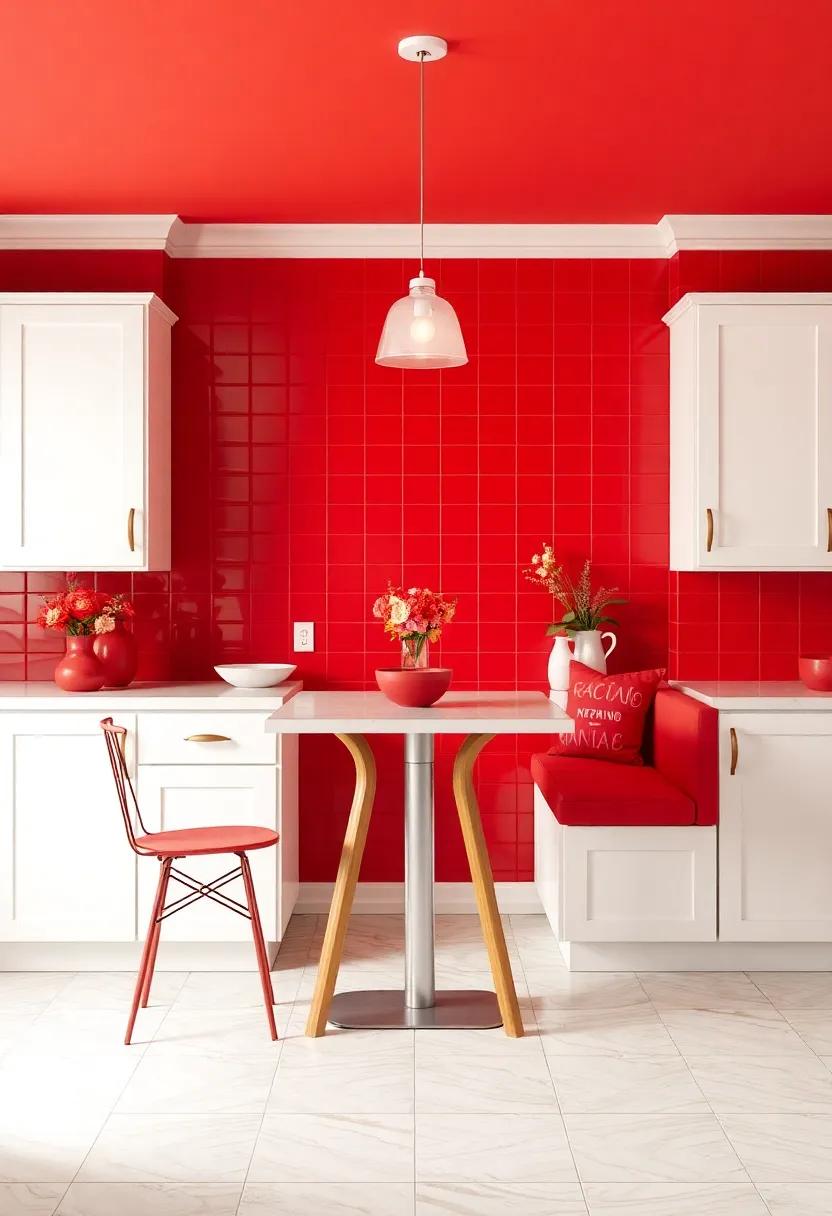 Using Red to create Inviting Breakfast Nooks That Inspire Gatherings