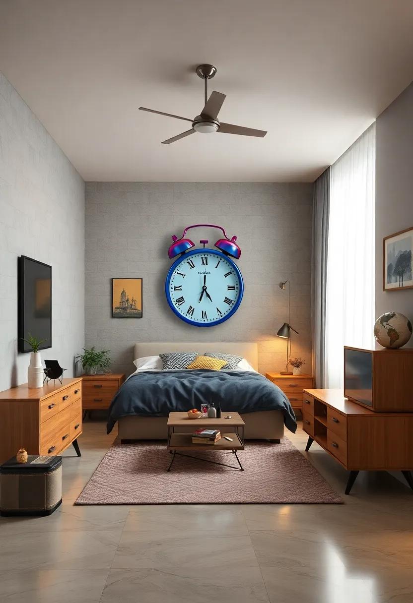Old-school⁤ Alarm Clock: Replace your digital⁢ alarm⁤ with a vibrant⁢ analog clock that echoes designs from ⁤the past, adding a touch of retro to your routine