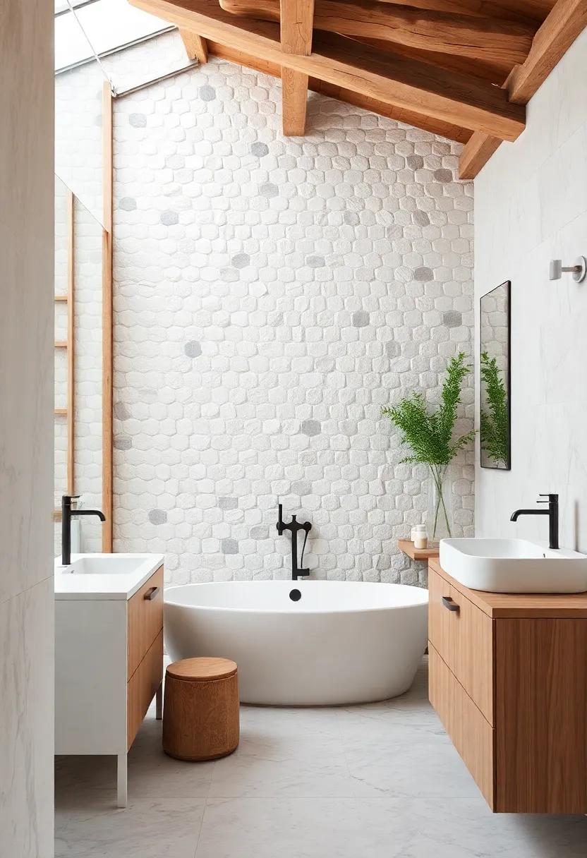 Inviting Spaces: Designing Open and Airy rustic Bathroom Layouts