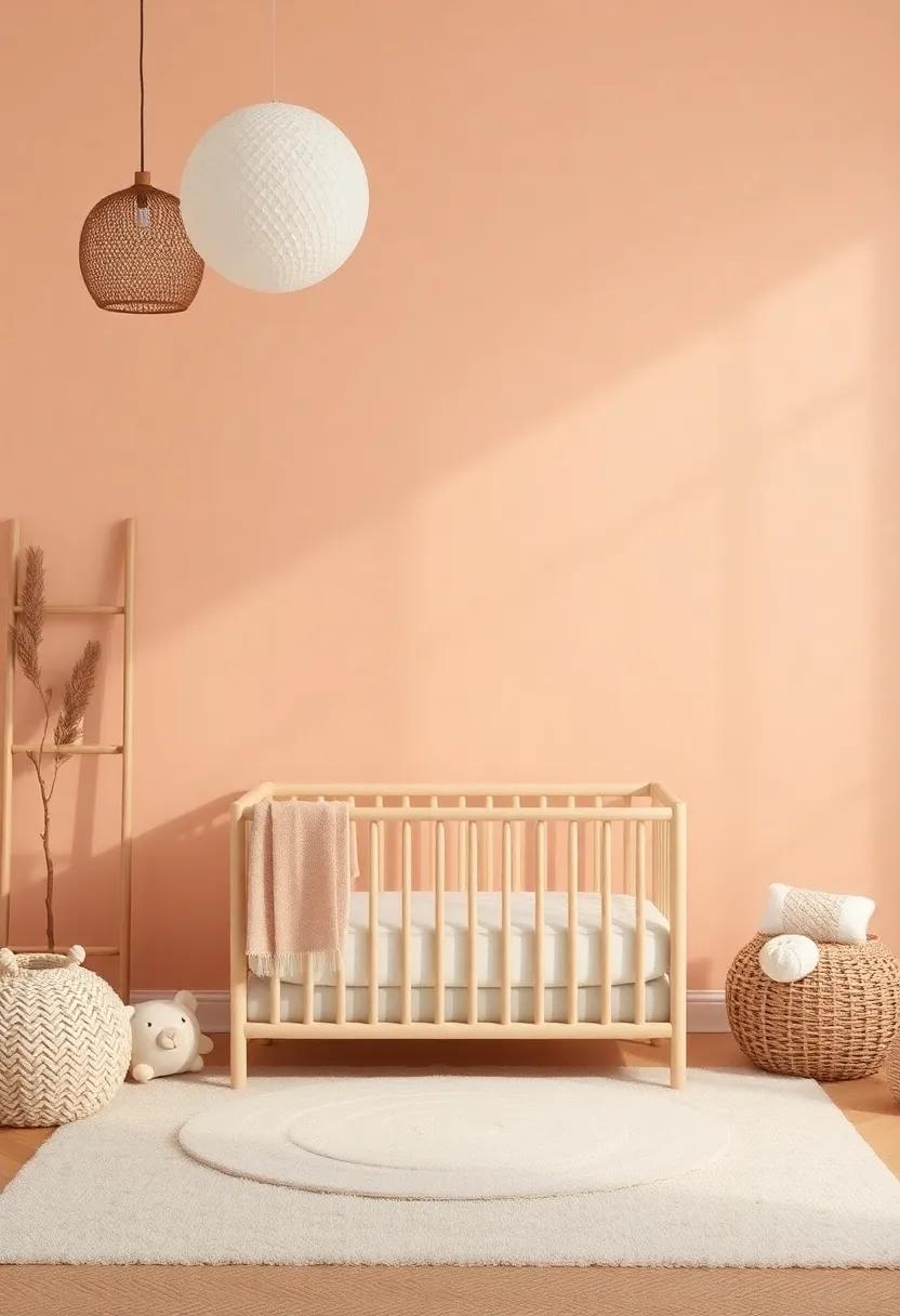 Embracing a Warm Color palette to Create a Cozy Rustic Girls Nursery