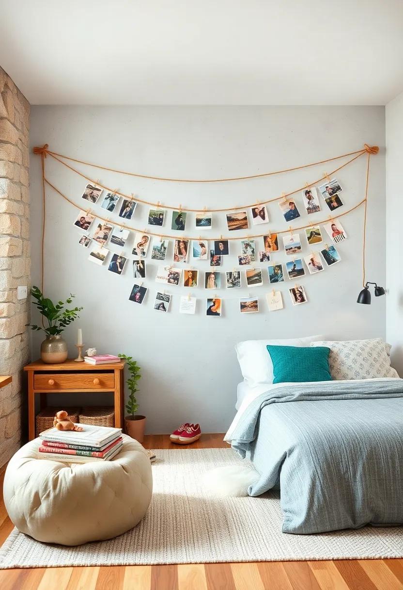 Rustic Photo Display: ⁣Hang twine ‍across the ‍wall​ and use clothespins to display her favorite photos, creating a⁢ rotating gallery of memories