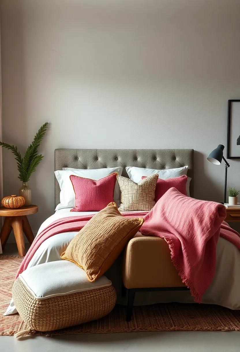 textured Pillows: Mix ​different fabrics⁣ and textures in throw ‌pillows ⁤on⁢ the bed or ‍chair to ‌add depth and⁣ comfort to her rustic retreat