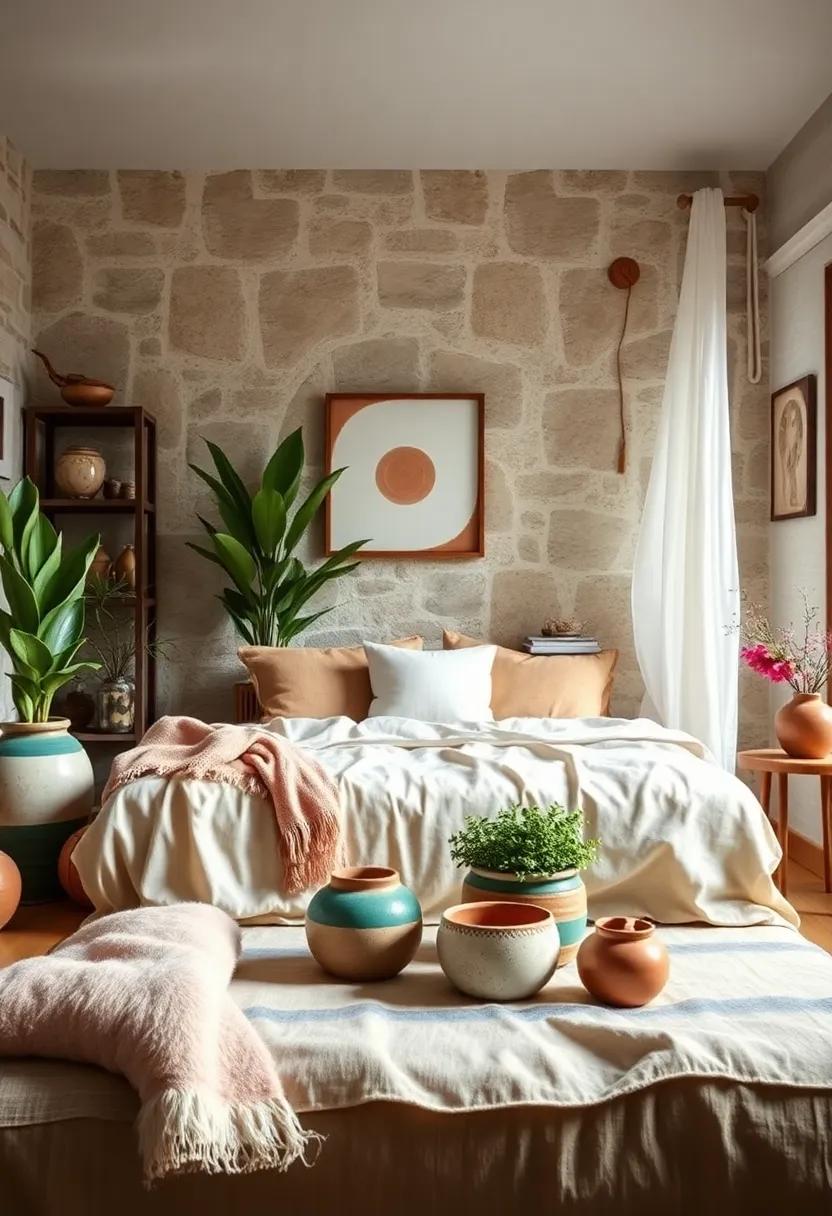 Handmade Pottery: Incorporate unique handmade pottery pieces as‌ planters or‍ decor, adding an ⁣artisanal touch ⁤to the rustic aesthetic