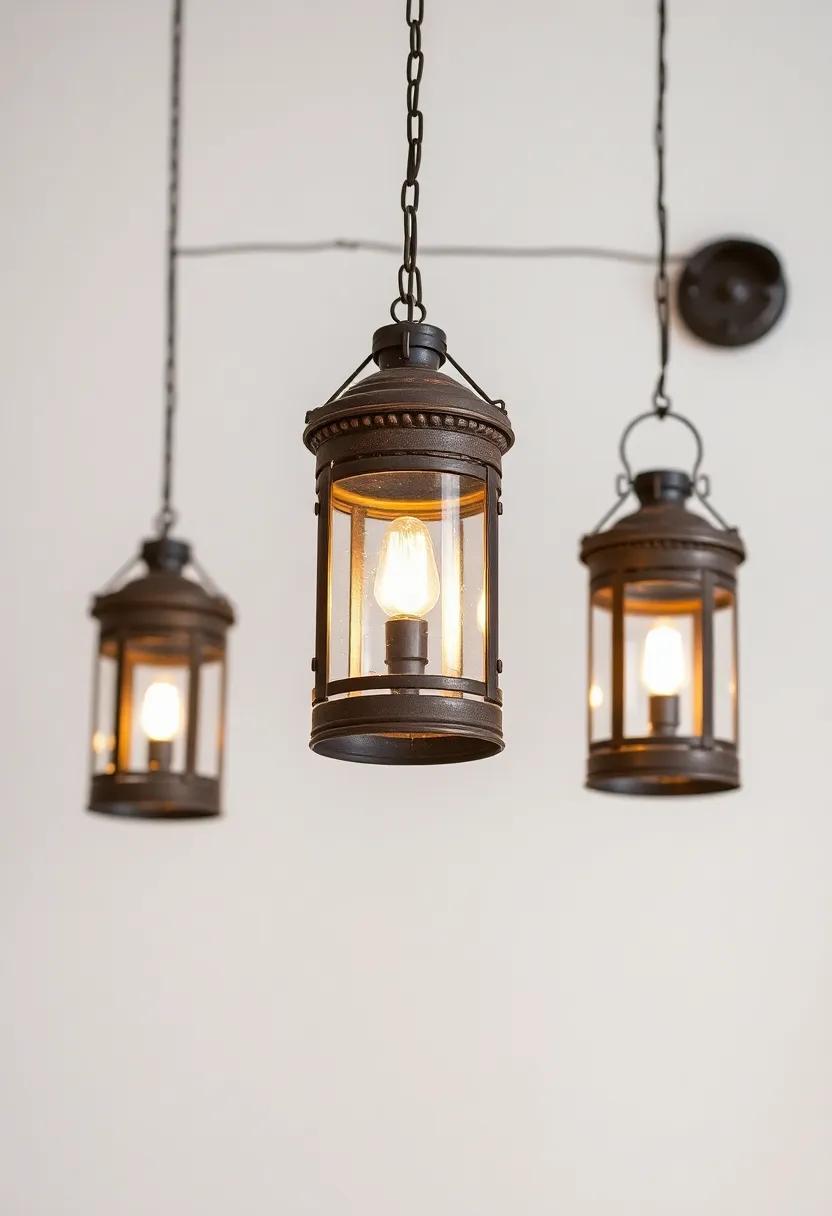 Warming Up Spaces with Warm Hues and Lantern Fixtures