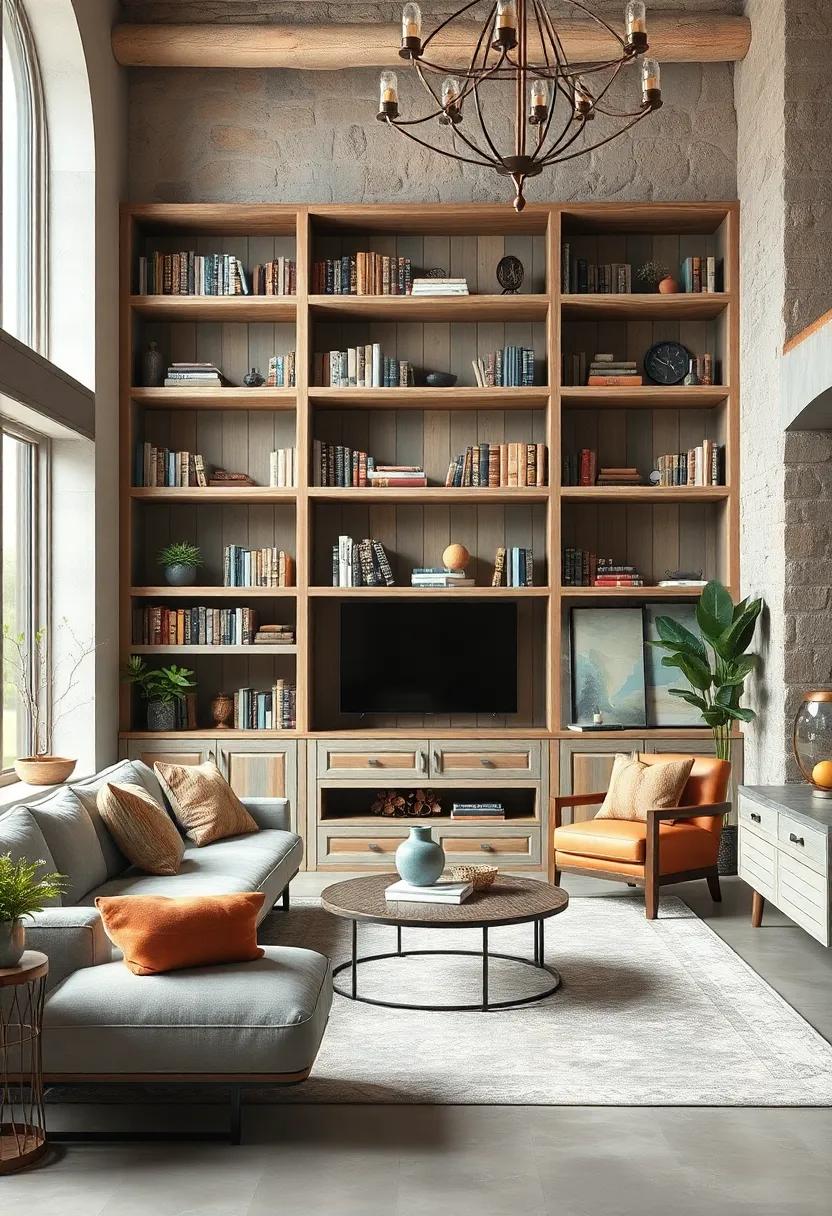 Natural elements with​ Live Edge Shelves: Bring the beauty of nature indoors with ⁤bookcases featuring live⁢ edge wood shelves, adding an organic touch that celebrates natural imperfections