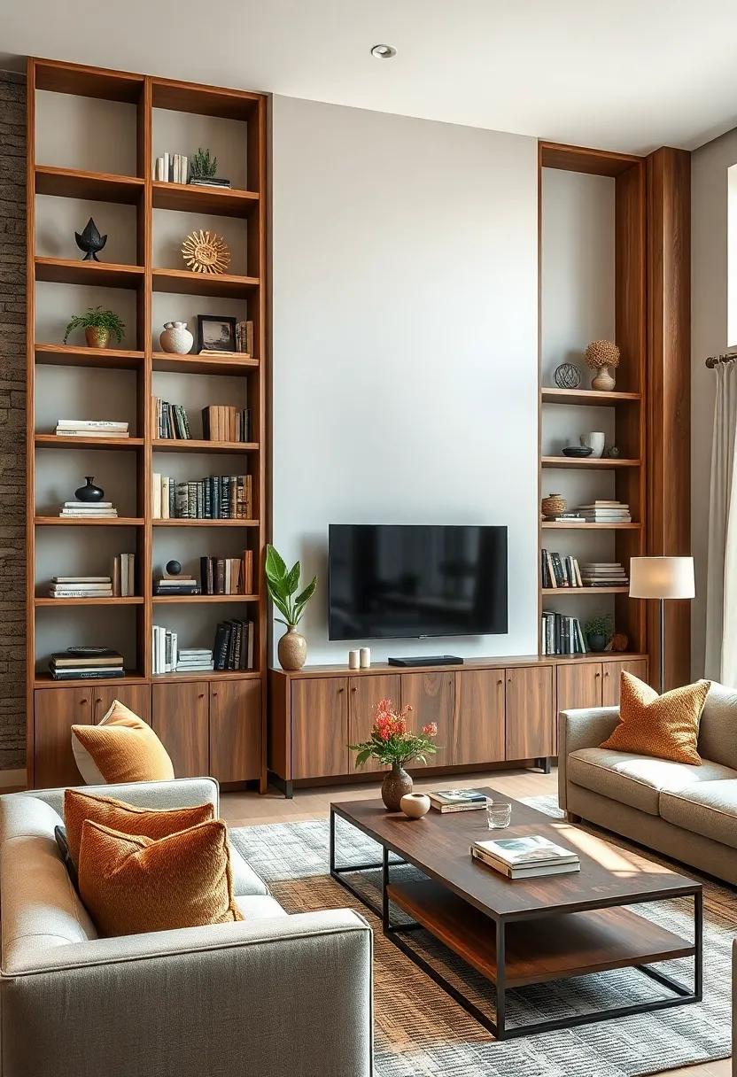 Mixed Material Masterpiece: Combine wood, glass, ⁣and metal in a bookcase design that showcases the charm of rustic elements while maintaining a modern aesthetic