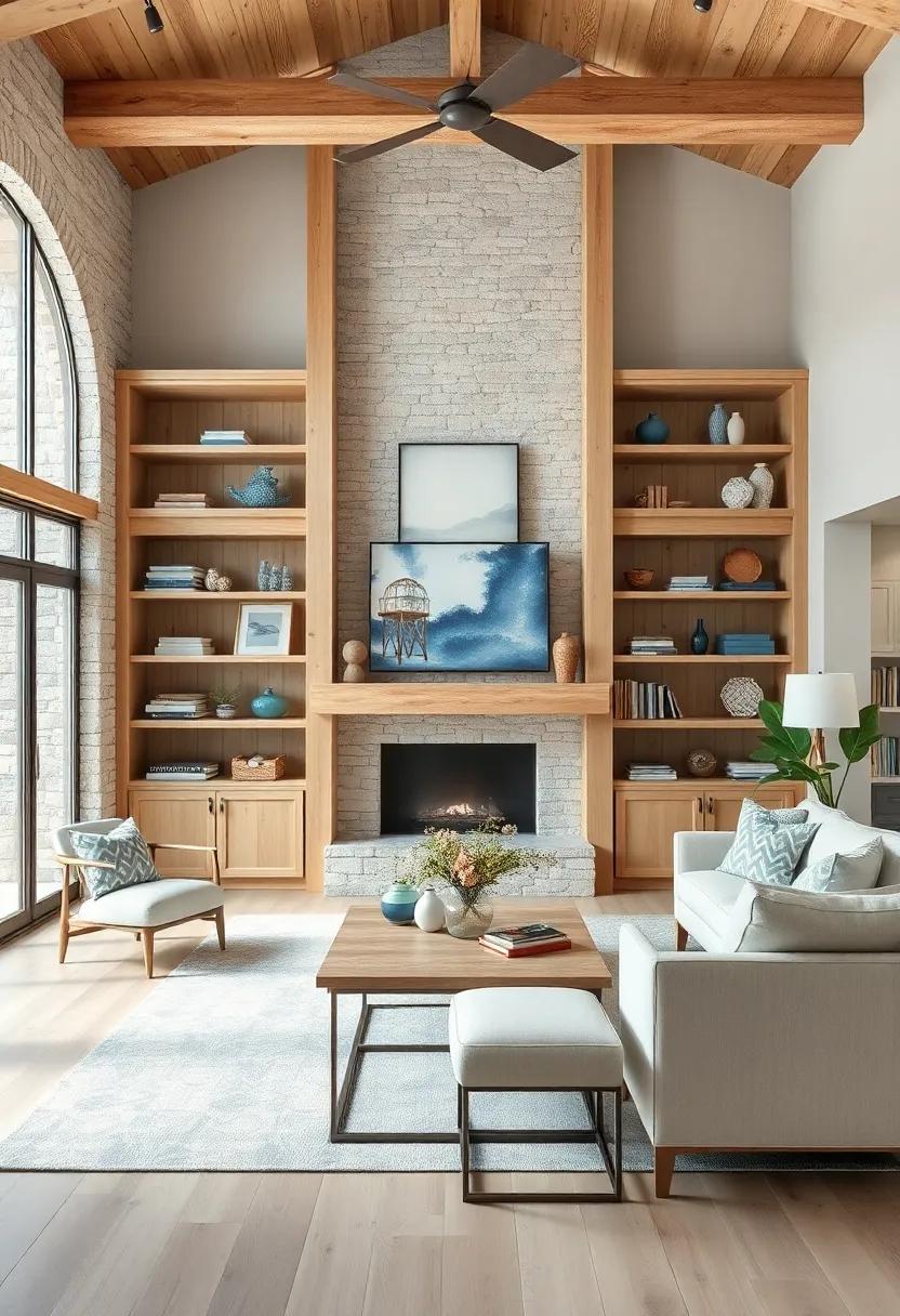 rustic Beach House‌ Vibes: Capture coastal charm⁤ by choosing light woods with soft blue accents, perfect for creating a serene​ atmosphere ‌reminiscent of a seaside retreat