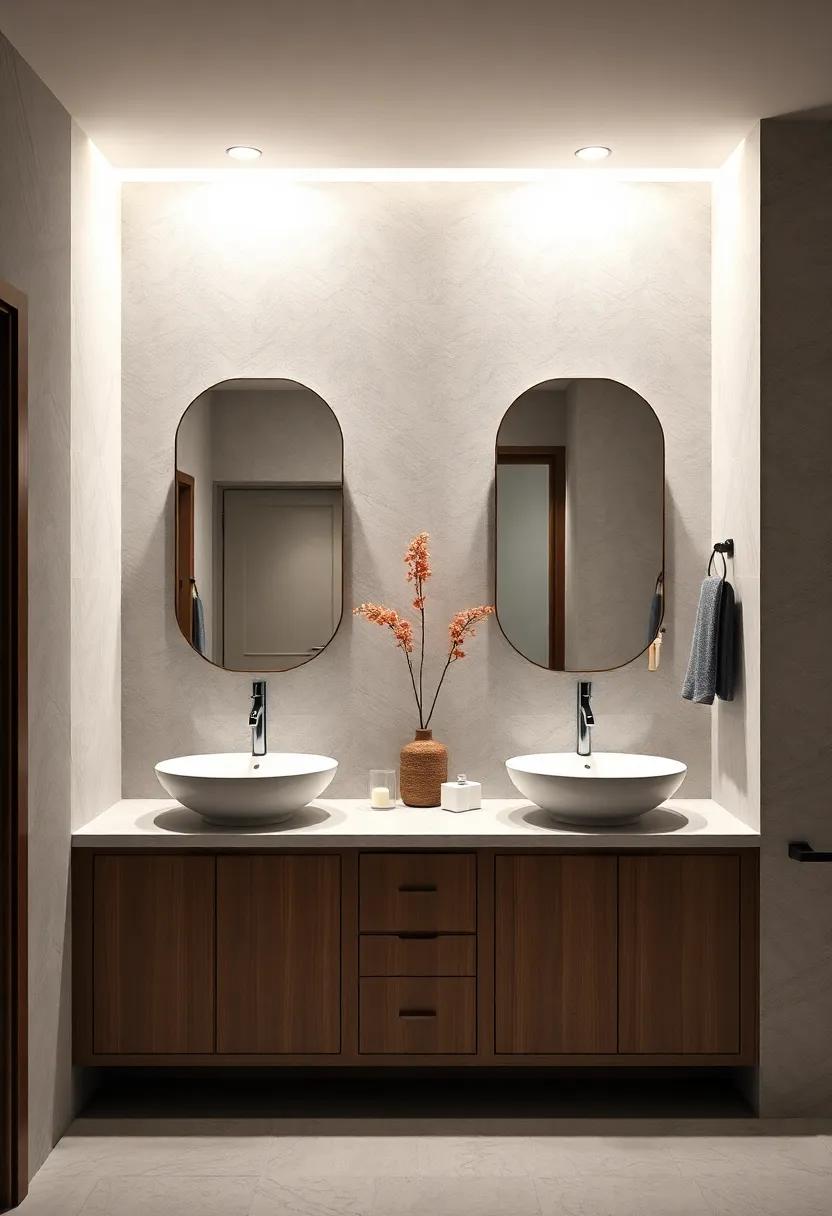 Design a dual-vanity ‌layout⁤ with custom cabinetry ⁤that encourages collaboration and ease⁢ during busy morning routines,while still looking stylish